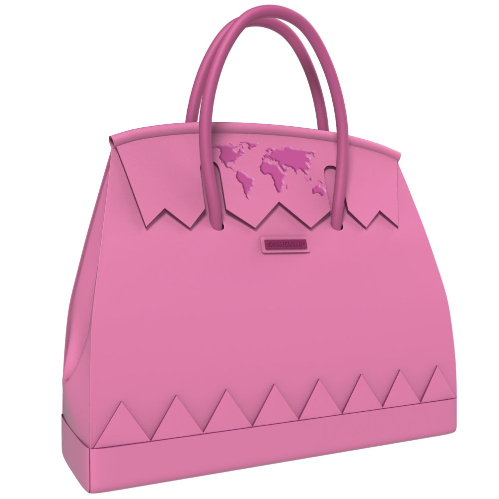 SPRAYGROUND JAMES GLOBAL PINK SPIRKIN HANDBAG