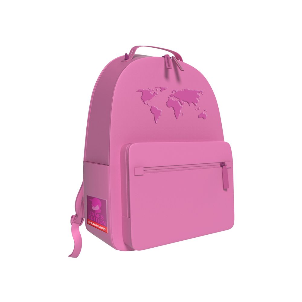 SPRAYGROUND JAMES GLOBAL PINK MINI CHATEAU BACKPACK