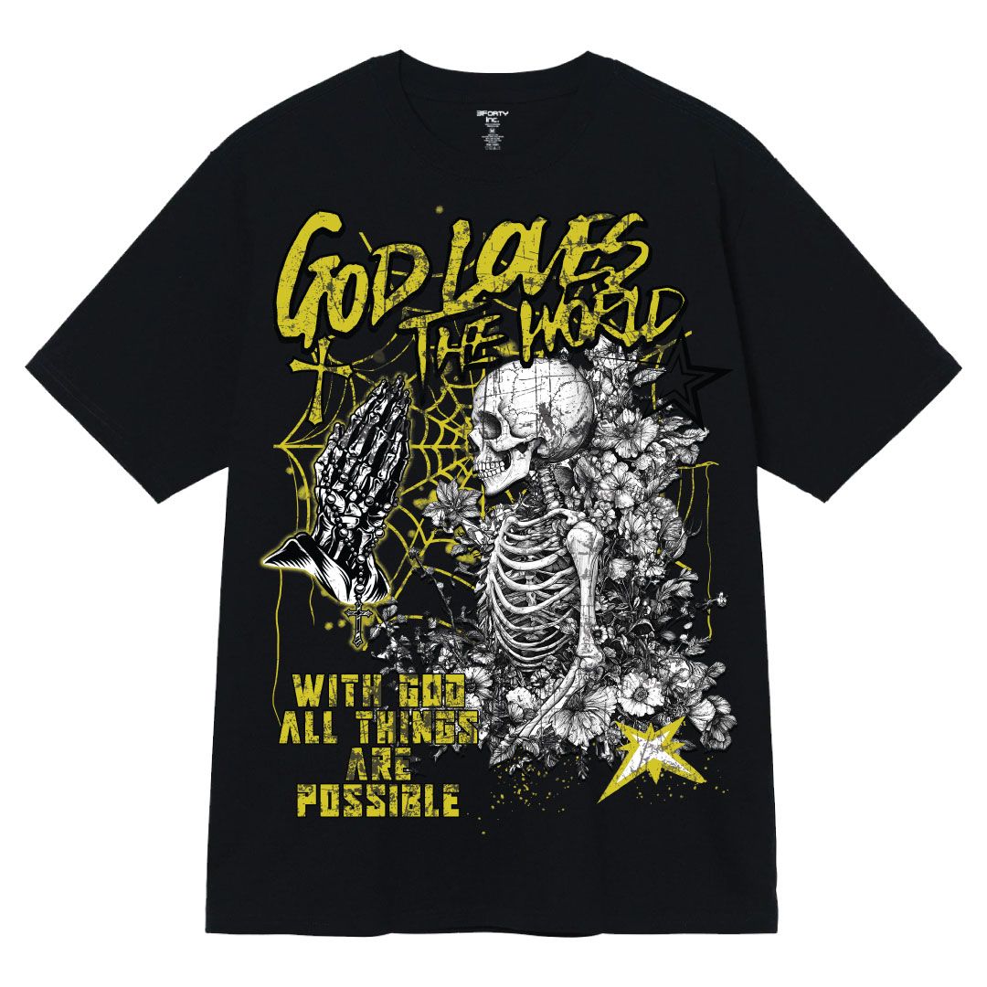 FORTY GOD LOVES THE WORLD T-SHIRT MULTI COLORS
