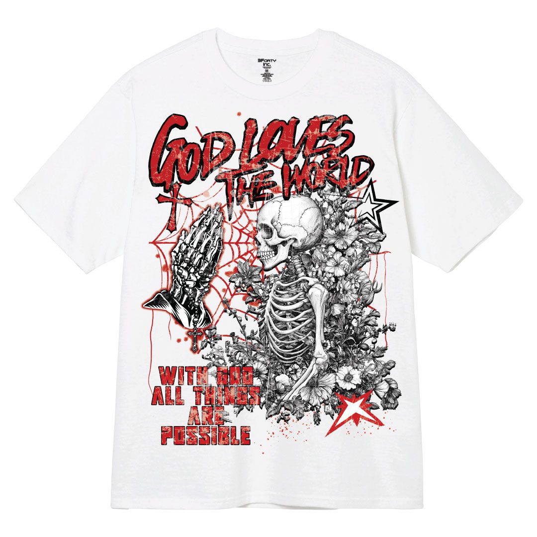 FORTY GOD LOVES THE WORLD T-SHIRT MULTI COLORS