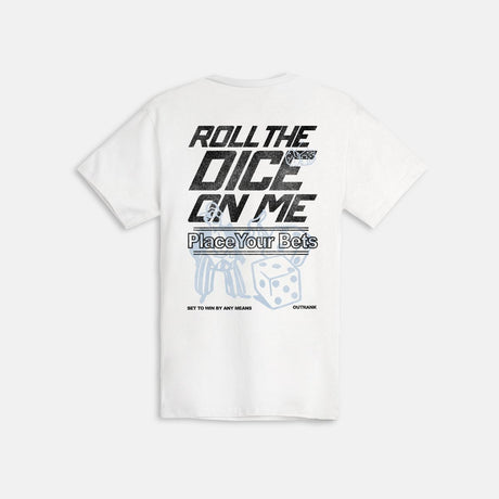 OUTRANK ROLL THE DICE T-SHIRT WHITE
