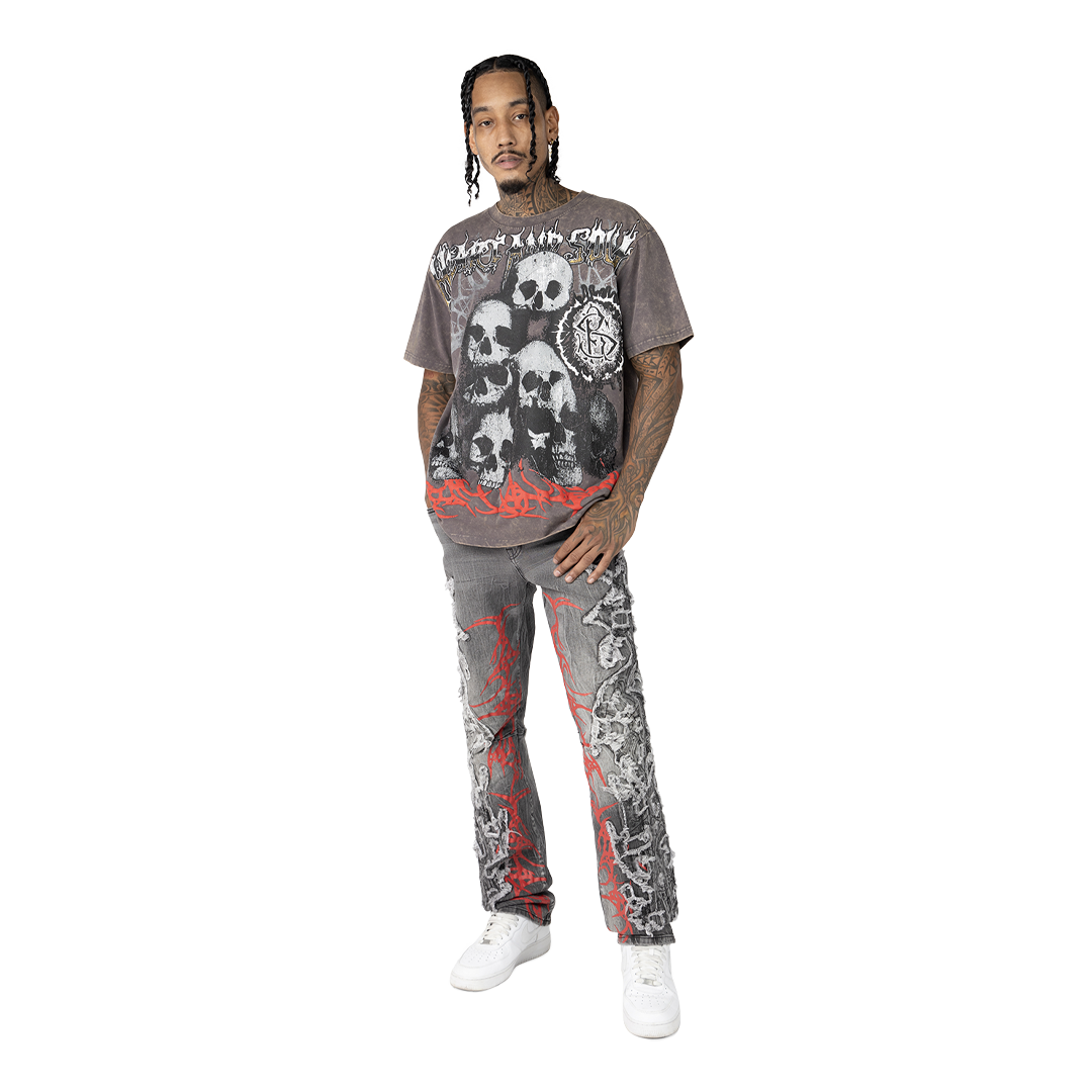 SMOKE RISE HEART AND SOUL T-SHIRT MULTI COLORS