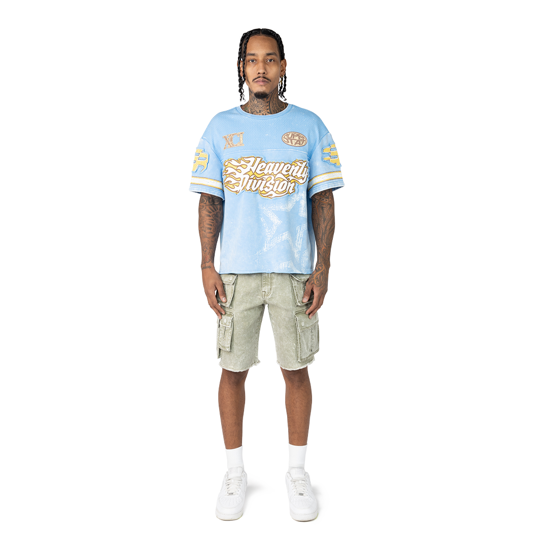 SMOKE RISE HEAVENLY DIVISION MESH T-SHIRT MULTI COLORS