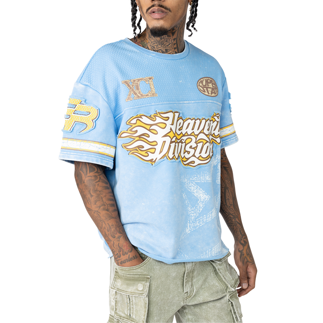 SMOKE RISE HEAVENLY DIVISION MESH T-SHIRT MULTI COLORS