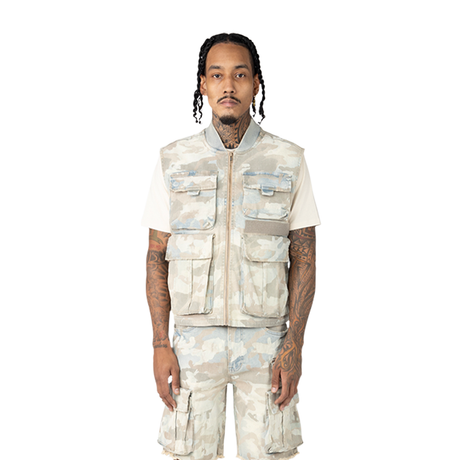 SMOKE RISE CARGO CAMO VEST MULTI COLORS