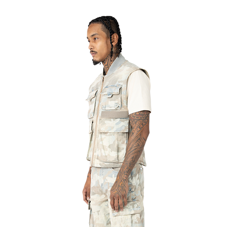 SMOKE RISE CARGO CAMO VEST MULTI COLORS
