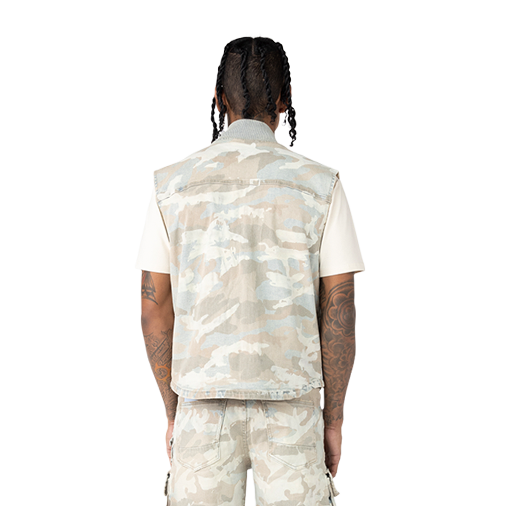 SMOKE RISE CARGO CAMO VEST MULTI COLORS