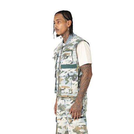 SMOKE RISE CARGO CAMO VEST MULTI COLORS