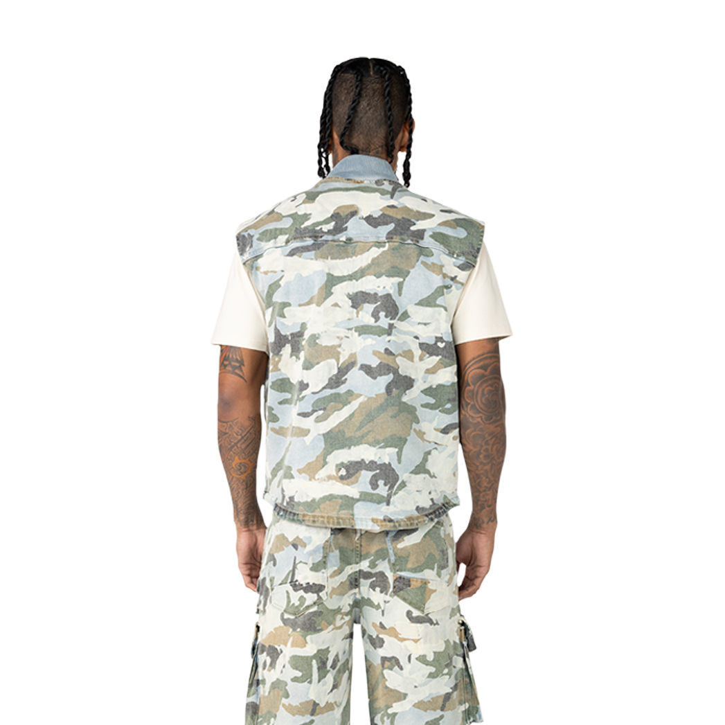 SMOKE RISE CARGO CAMO VEST MULTI COLORS