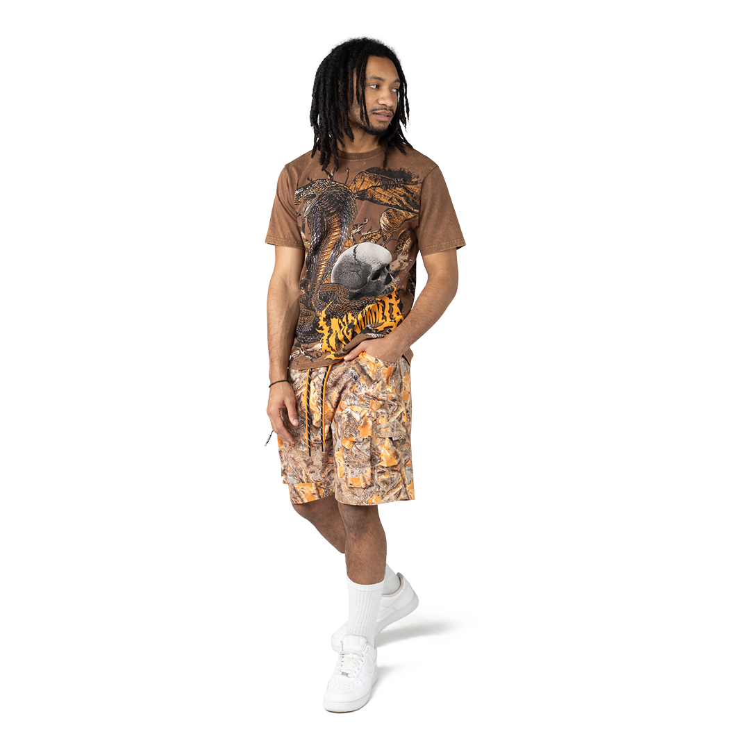 SMOKE RISE MEN GRAFIC CAMO SHORT SET