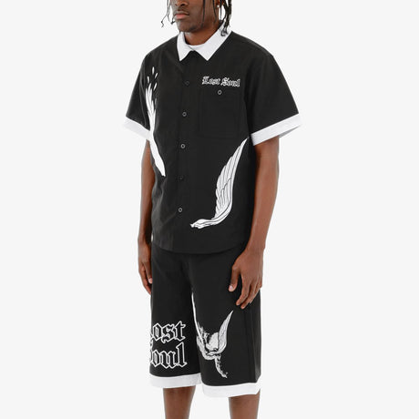 COPPER RIVET LOSTSOUL SHIRT BLACK