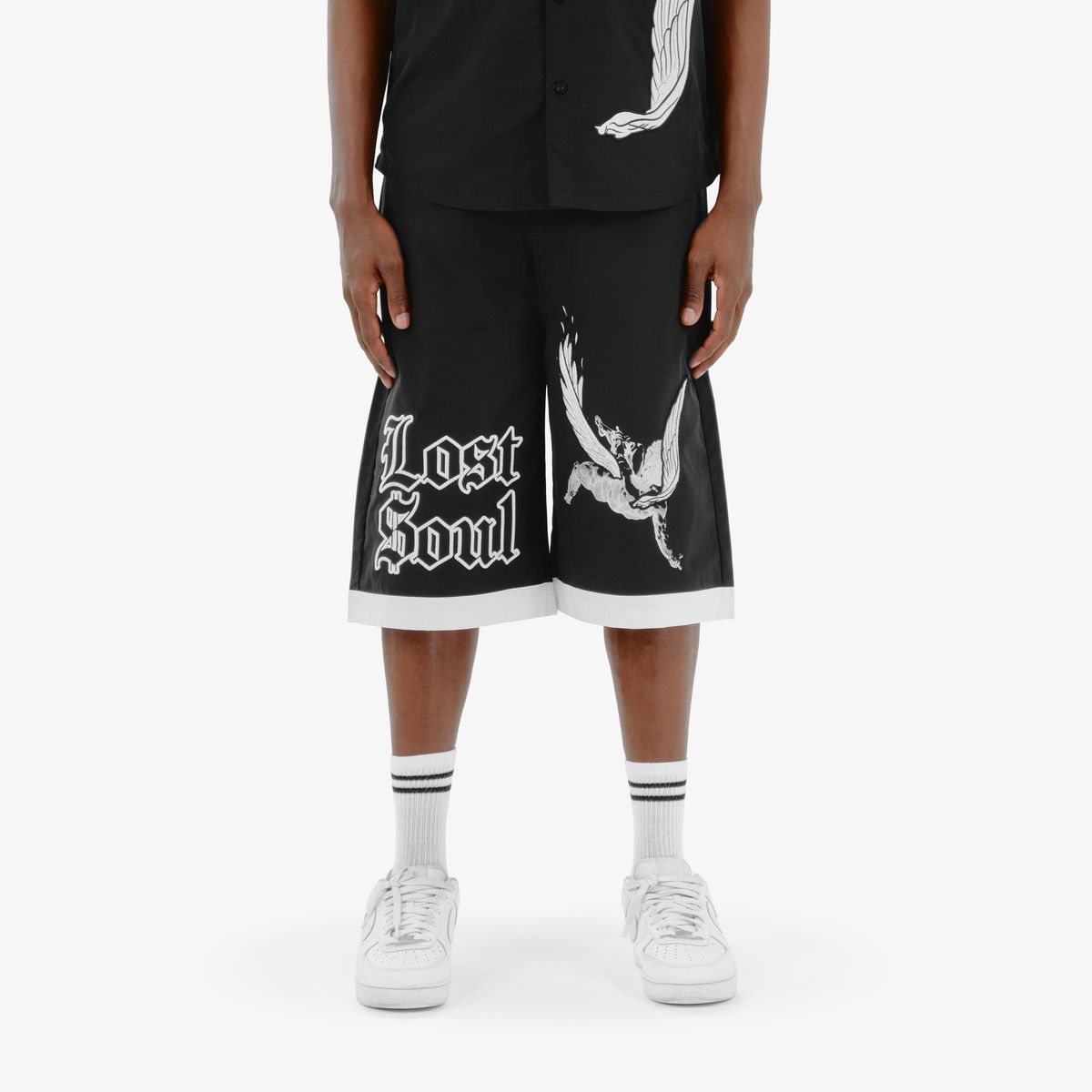 COPPER RIVET LOSTSOUL SHORT BLACK