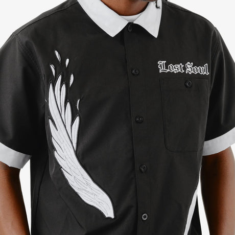 COPPER RIVET LOSTSOUL SHIRT BLACK