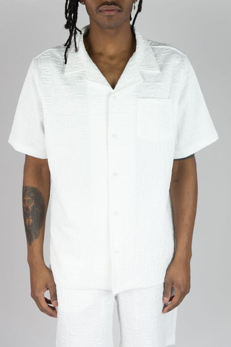 REBEL MINDS RS LION EMBOSSED SHORT SET