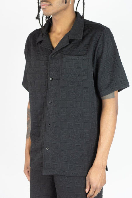 REBEL MINDS RS LION EMBOSSED SHORT SET