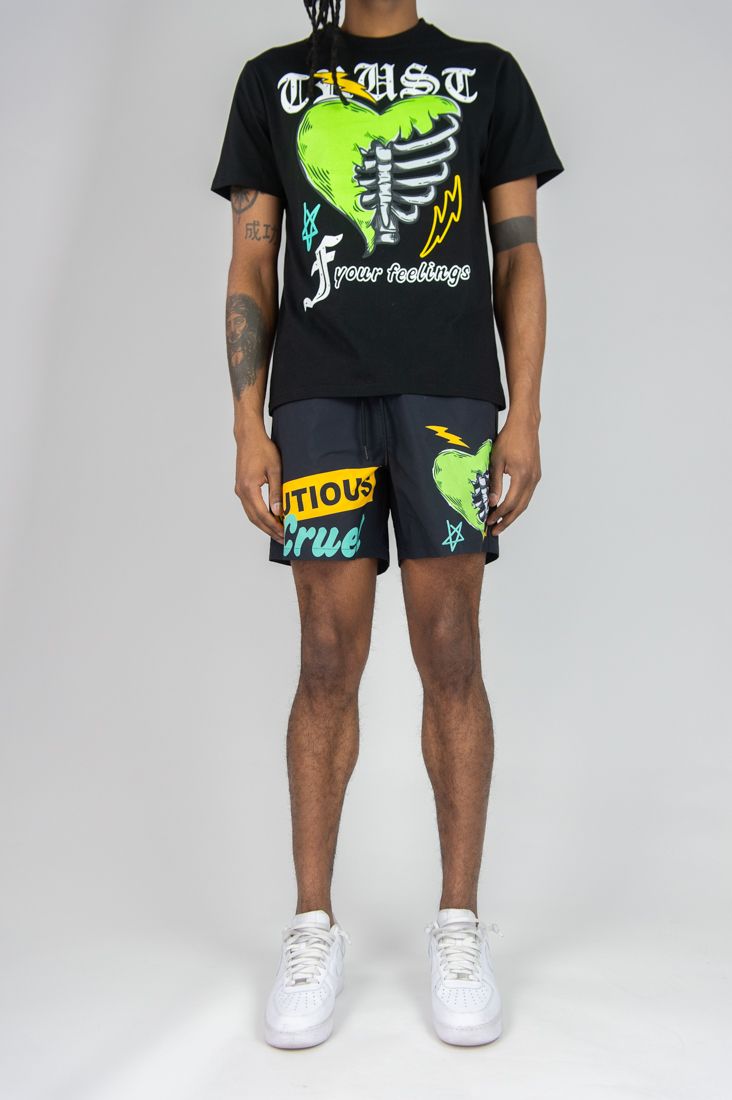 REBEL MINDS CAUTIOUS CRUEL SHORT SET MULTI COLORS