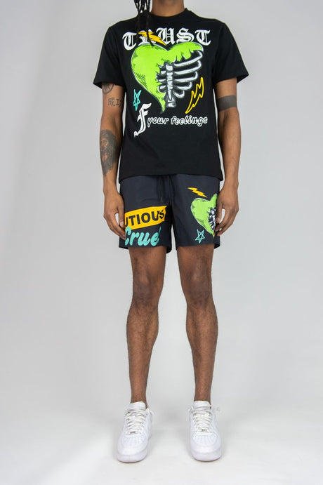 REBEL MINDS CAUTIOUS CRUEL SHORT SET MULTI COLORS