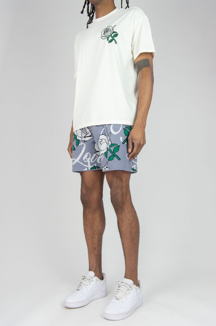 REBEL MINDS ETERNAL LOVE SWEATER SHORT SET MULTI COLORS