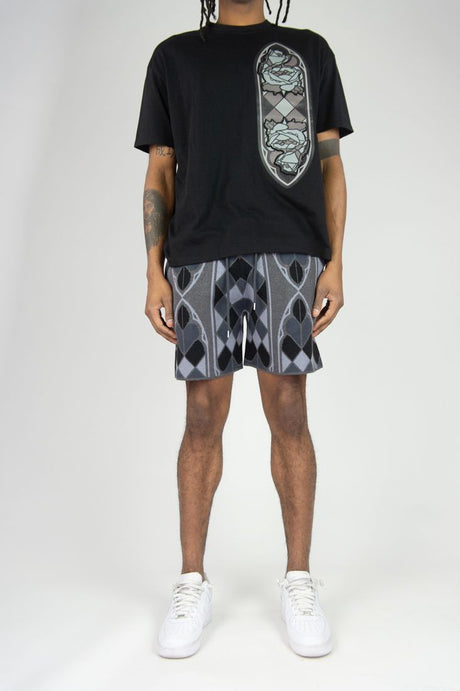 REBEL MINDS PEACE OF MIND SWEATER SHORT SET MULTI COLORS