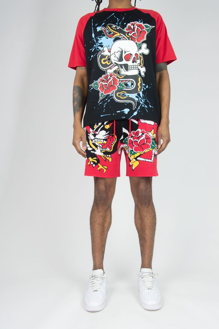 REBEL MINDS JAGUAR SWEATER SHORT SET