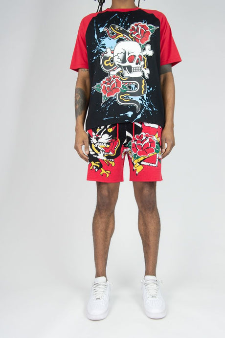 REBEL MINDS JAGUAR SWEATER SHORT SET