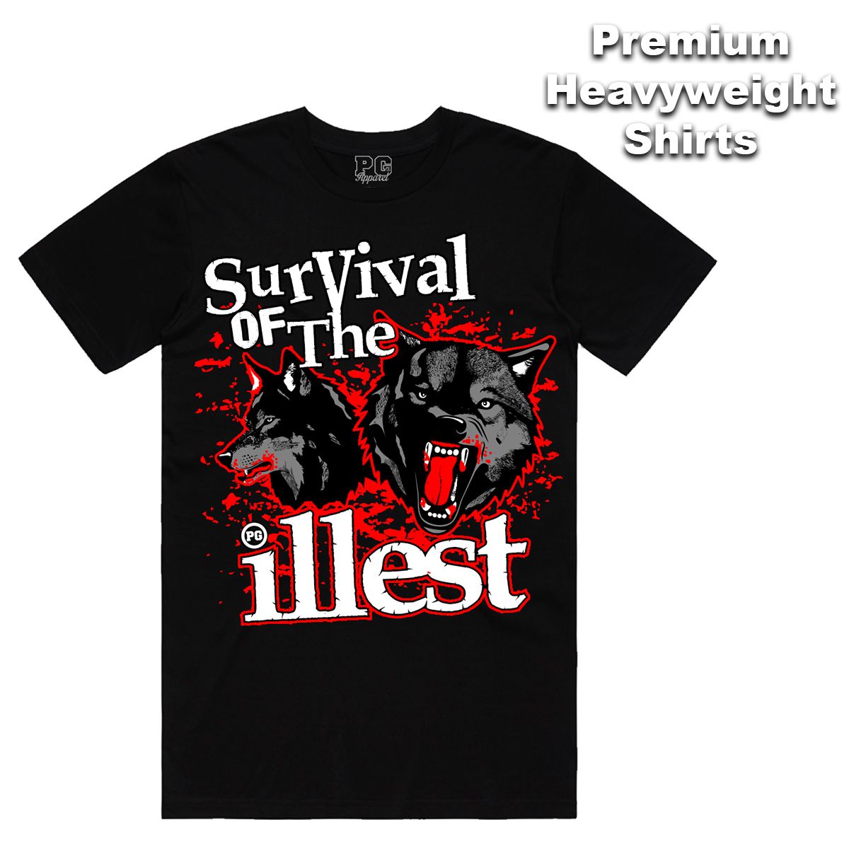 Pg Survival Of The Illese T- Shirt Multi Colors