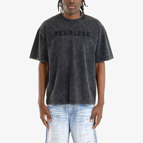 COPPER RIVET ACID WASH FEARLESS T-SHIRT MULTI COLORS