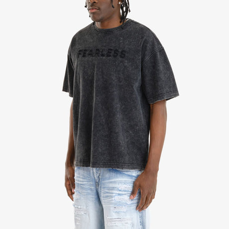 COPPER RIVET ACID WASH FEARLESS T-SHIRT MULTI COLORS