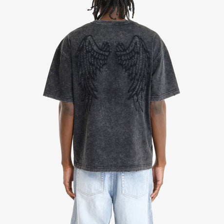 COPPER RIVET ACID WASH FEARLESS T-SHIRT MULTI COLORS