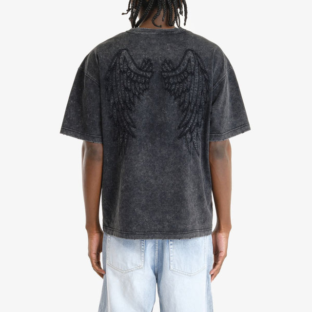 COPPER RIVET ACID WASH FEARLESS T-SHIRT MULTI COLORS