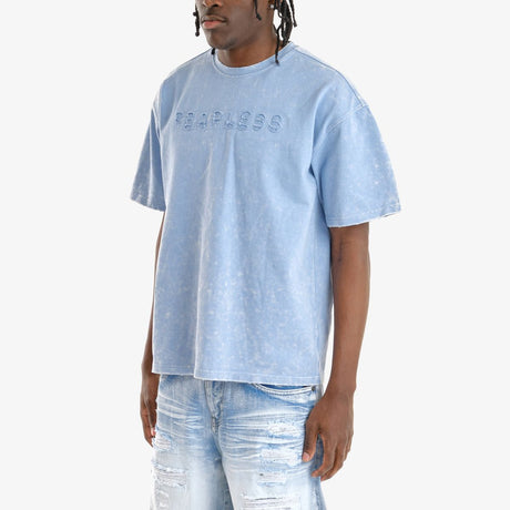 COPPER RIVET ACID WASH FEARLESS T-SHIRT MULTI COLORS