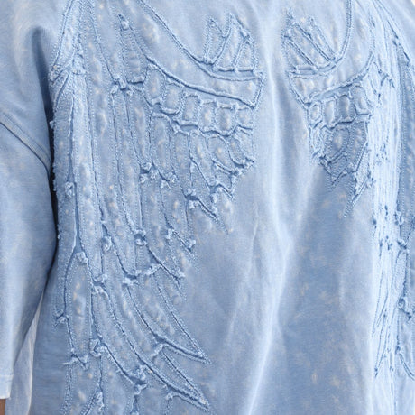 COPPER RIVET ACID WASH FEARLESS T-SHIRT MULTI COLORS