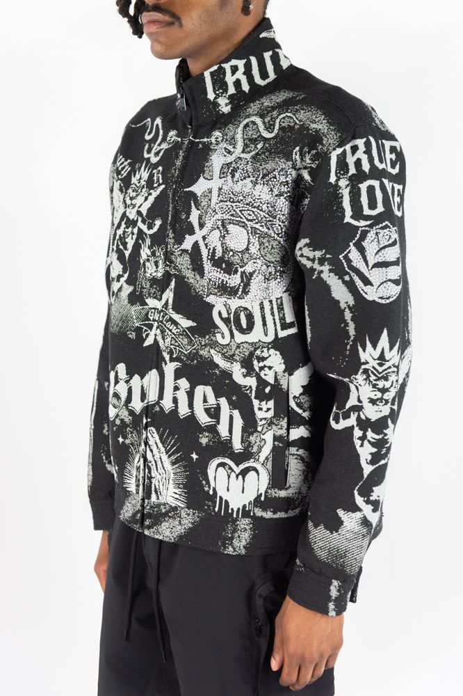 Rebel Minds Angels Tapestry Jacket Multi Colors