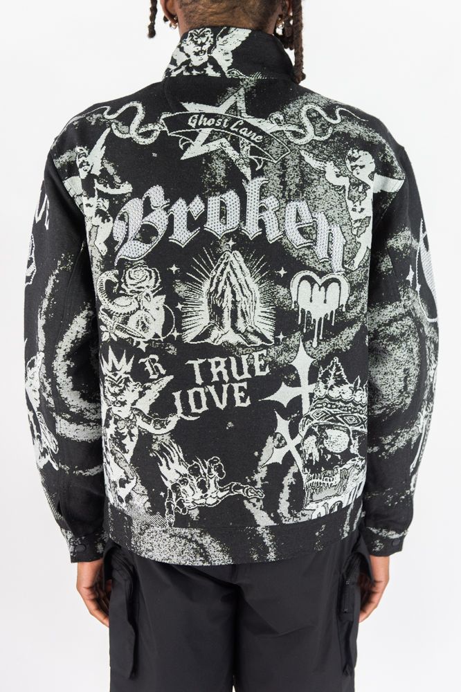 Rebel Minds Angels Tapestry Jacket Multi Colors