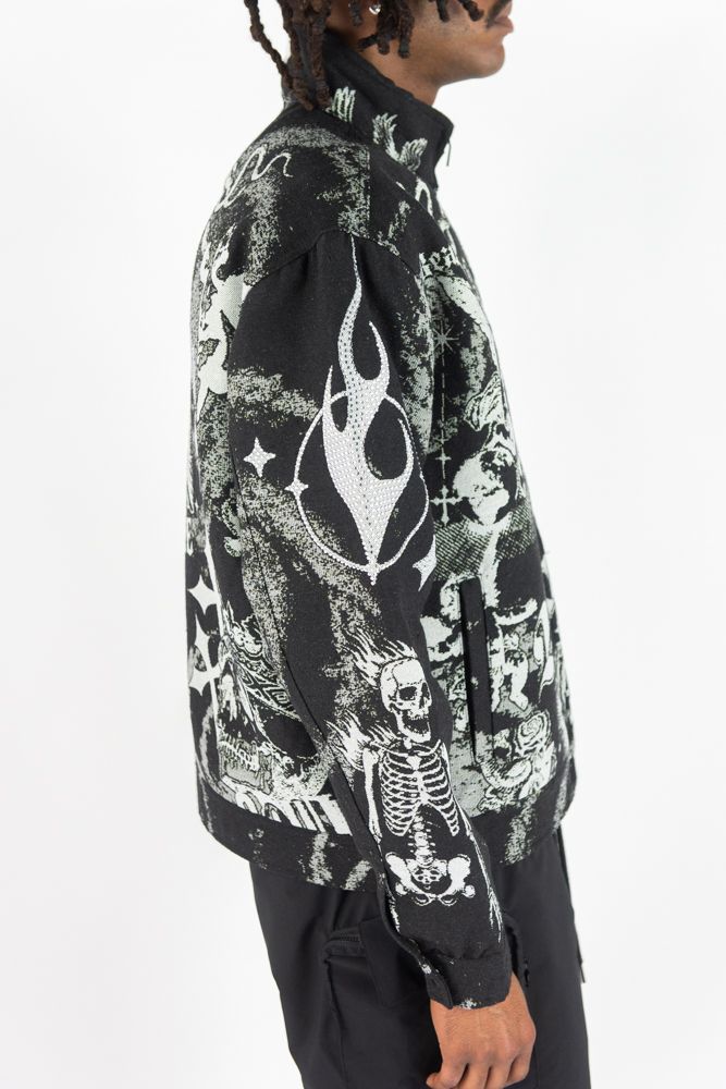 Rebel Minds Angels Tapestry Jacket Multi Colors