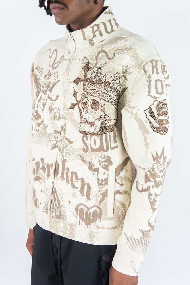 Rebel Minds Angels Tapestry Jacket Multi Colors