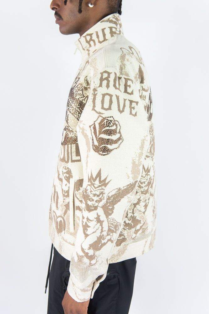 Rebel Minds Angels Tapestry Jacket Multi Colors