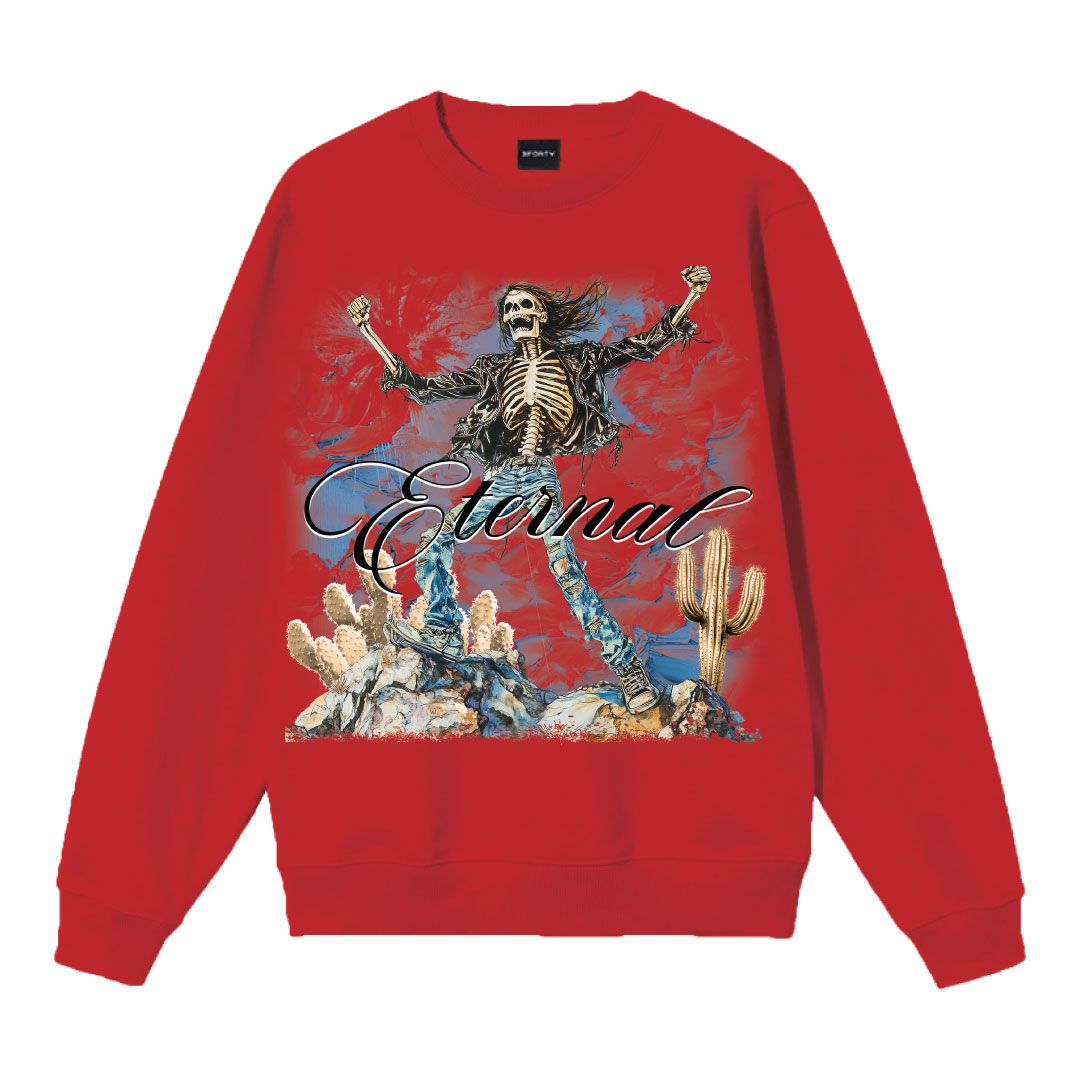 Forty Eternal Crewneck Fleece Sweatshirt Multi Colors