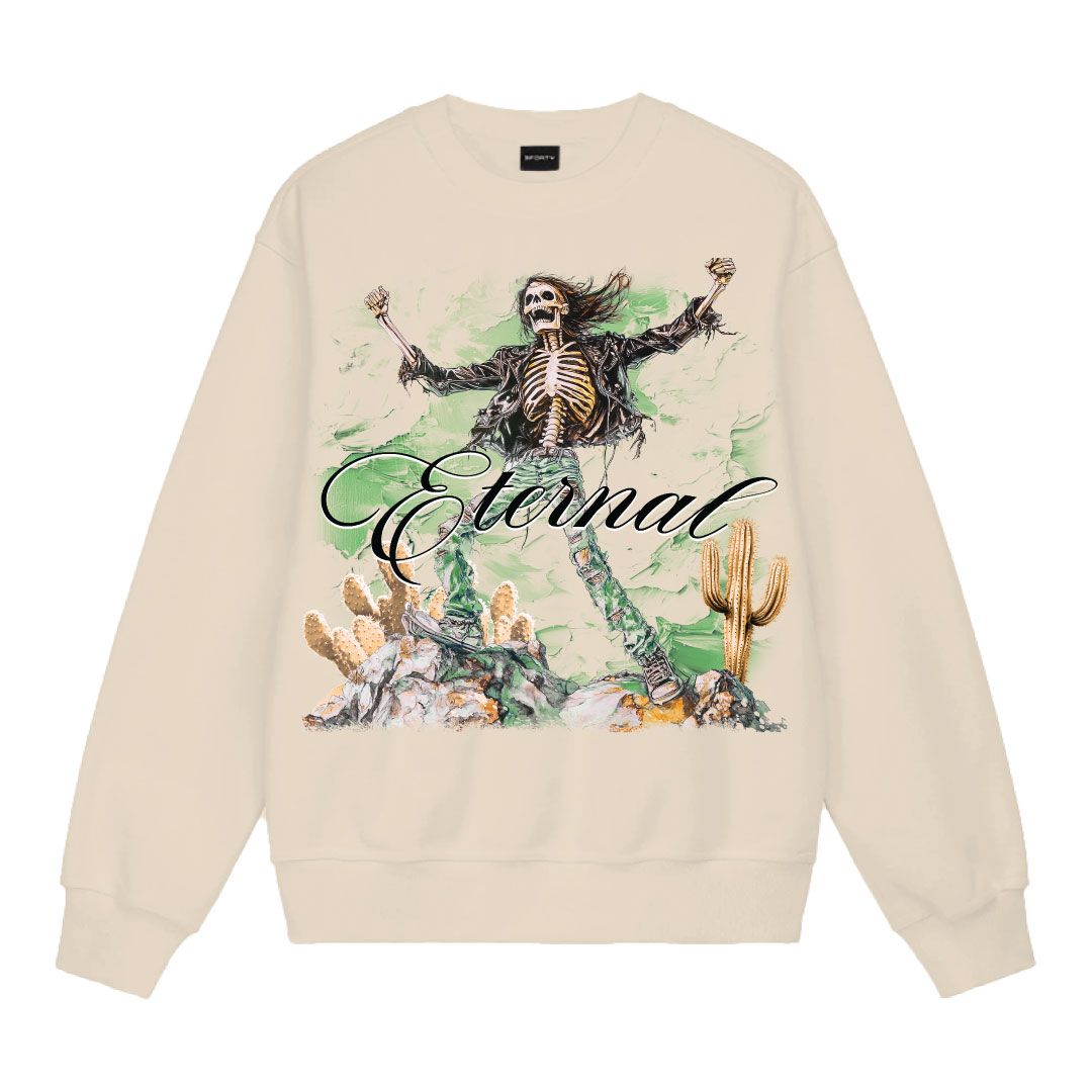 Forty Eternal Crewneck Fleece Sweatshirt Multi Colors