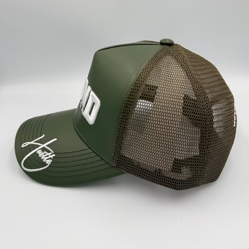 Grind Season Leather Trucker Hat Multi Colors