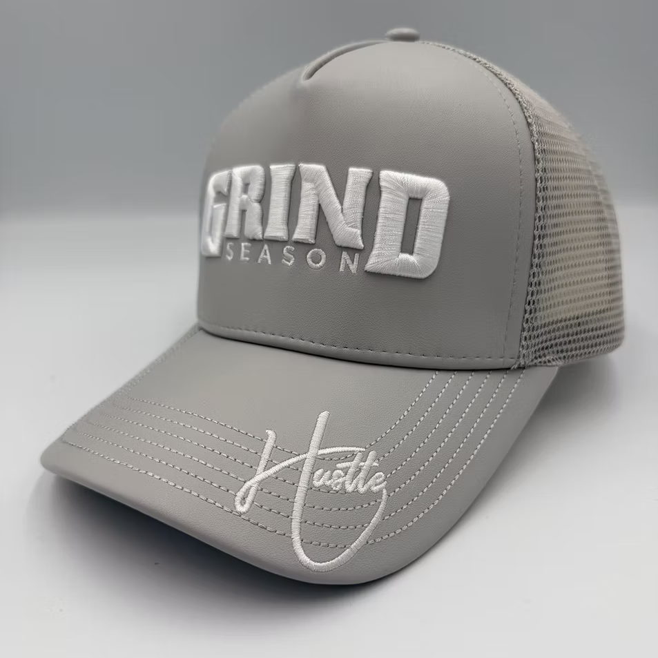 Grind Season Leather Trucker Hat Multi Colors