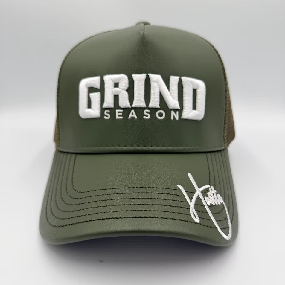 Grind Season Leather Trucker Hat Multi Colors