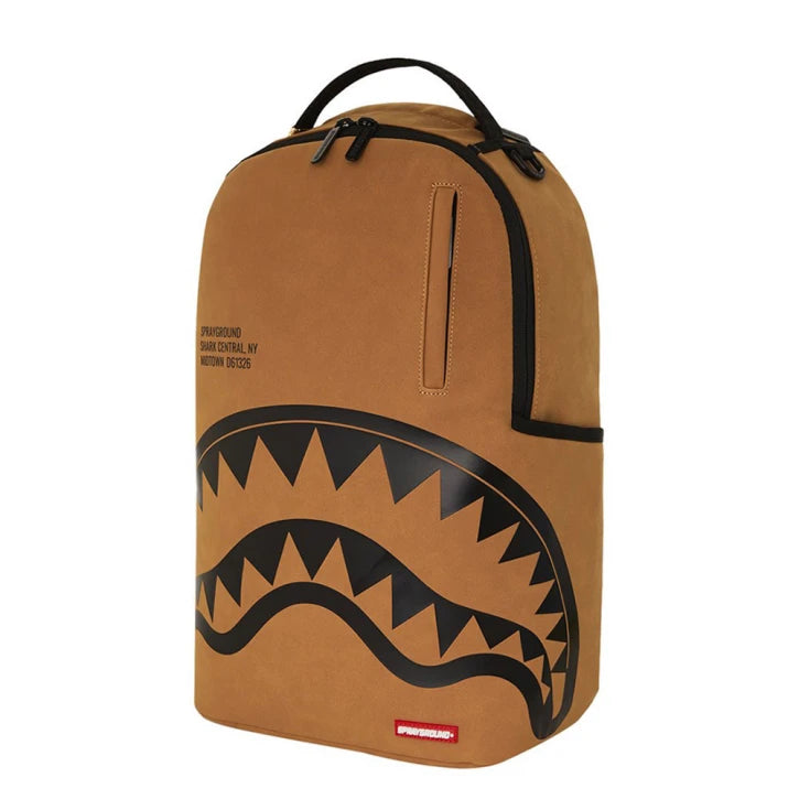 SPRAYGROUND SHARK CENTRAL DLX-FAUX SUEDE BACKPACK