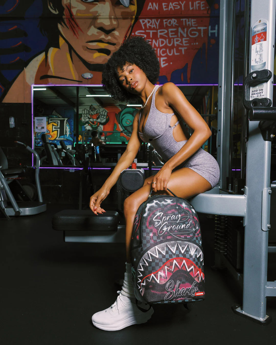 SprayGround AirBrushed Shark Dlxsv Backpack