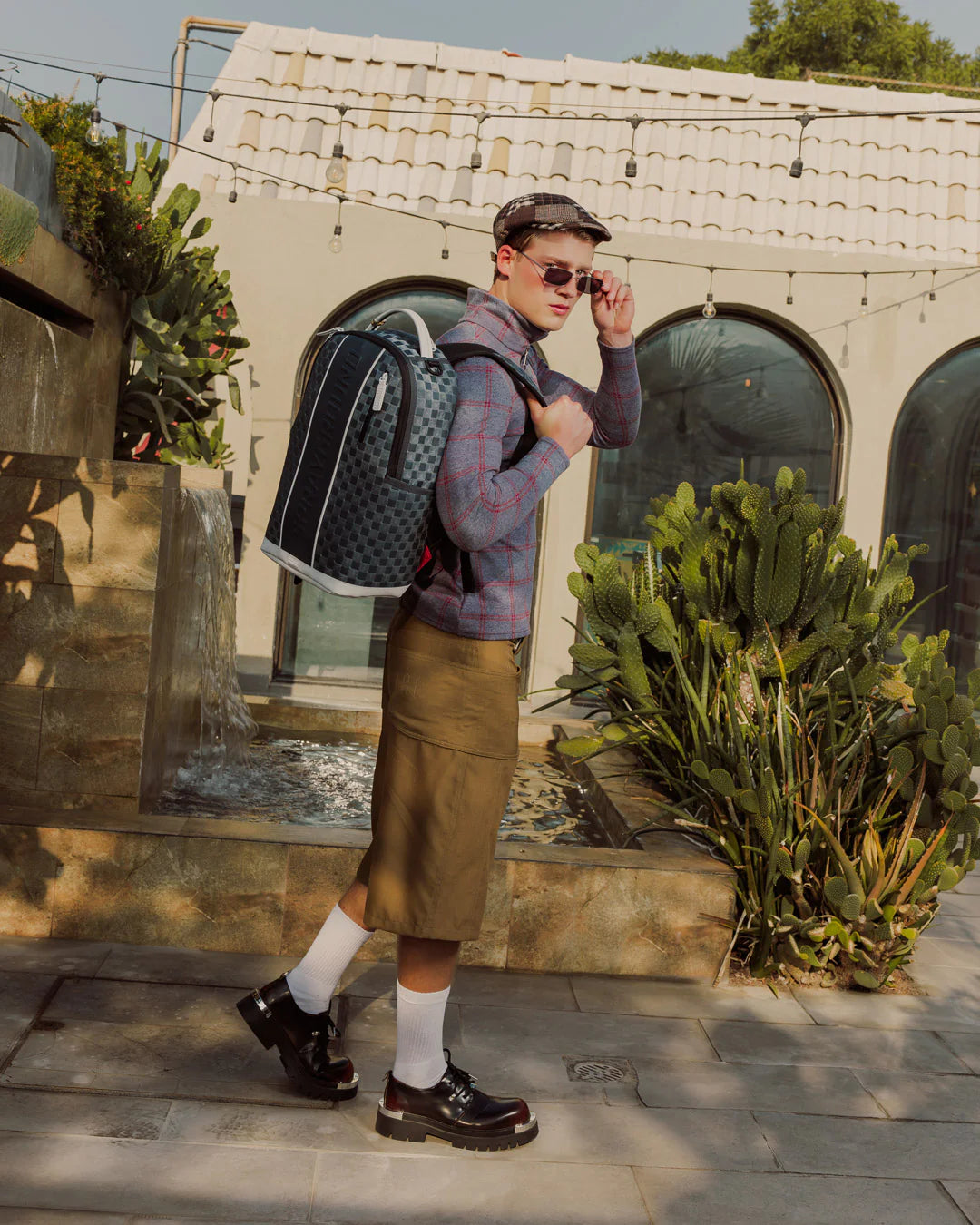 Sprayground Upscale Check Backpack