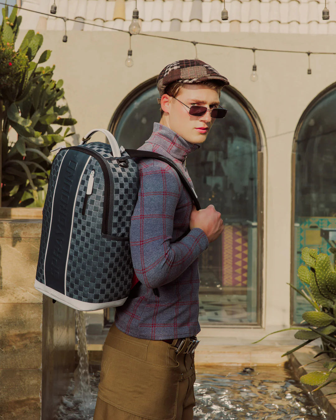 Sprayground Upscale Check Backpack