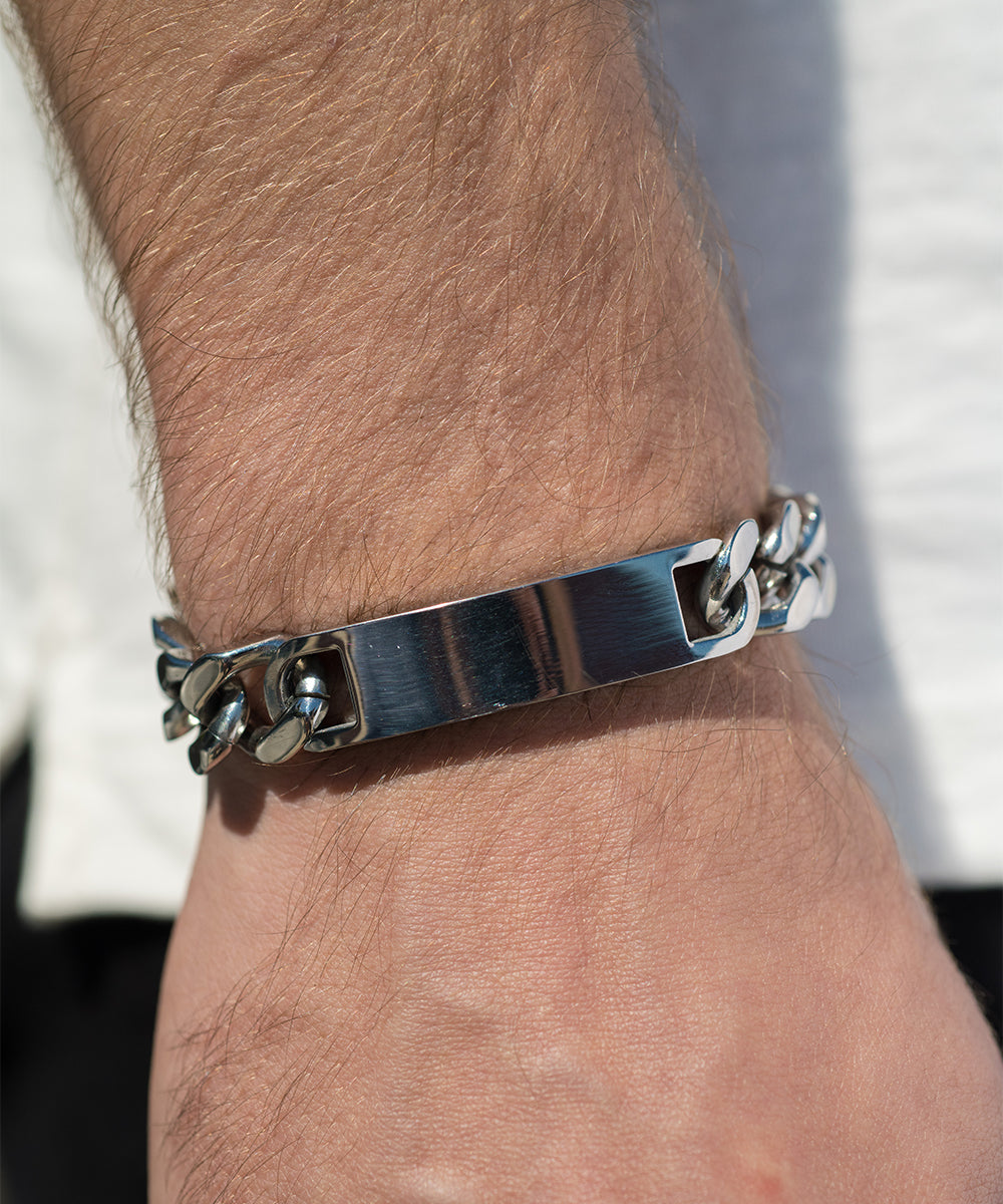 Deluxe Cuban Link Chain ID Bracelet