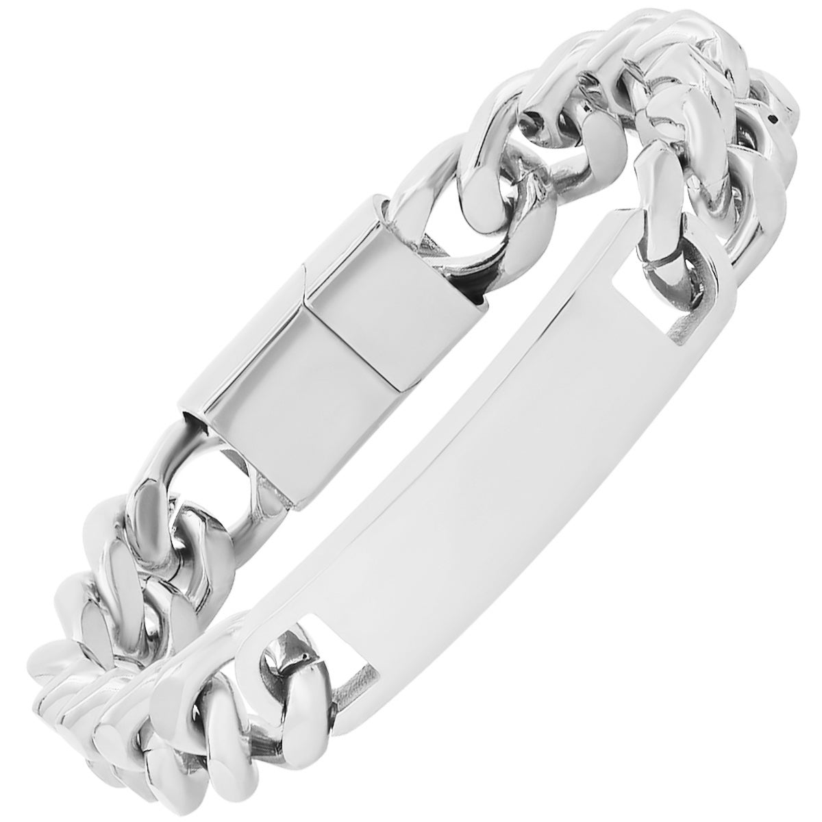 Deluxe Cuban Link Chain ID Bracelet