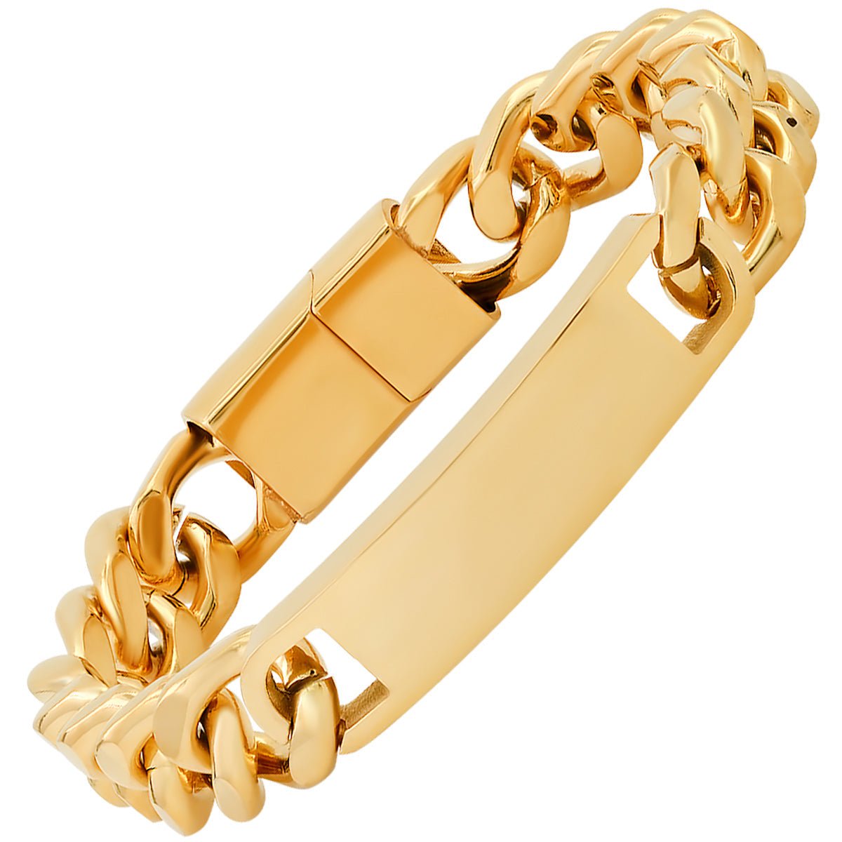 Deluxe Cuban Link Chain ID Bracelet