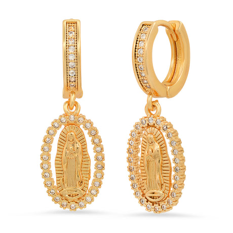 Steeltime Unisex Iced Out Huggie Charm Pendant